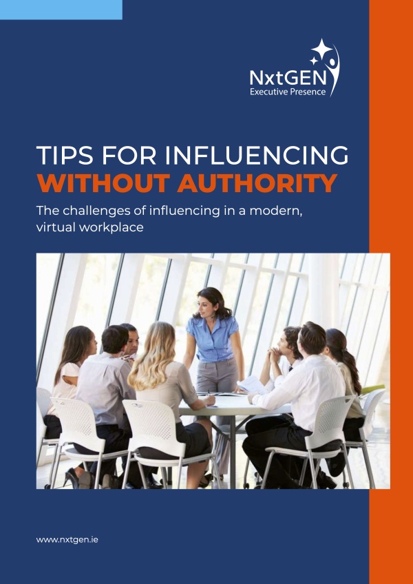 Tips For Influencing Without Authority - eBook - Cover - NxtGEN Executive Presence