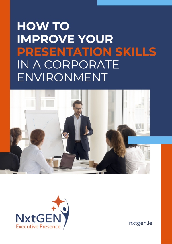 How To Improve Your Presentation Skills In A Corporate Environment - eBook - Cover - NxtGEN Executive Presence